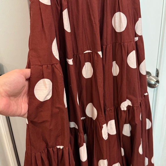 Anthropologie Maeve - Helena Square-Neck Babydoll Polkadot Dress - Picture 12 of 15